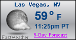 Weather Forecast for Las Vegas, NV