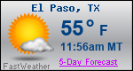 Weather Forecast for El Paso, TX