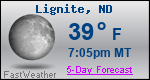 Weather Forecast for Lignite, ND