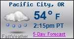 Weather Forecast for Pacific City, OR