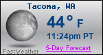 Weather Forecast for Tacoma, WA