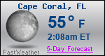 Weather Forecast for Cape Coral, FL