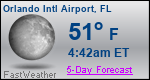 Weather Forecast for Orlando International Airport, FL
