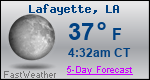 Weather Forecast for Lafayette, LA