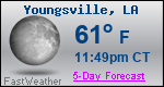 Weather Forecast for Youngsville, LA