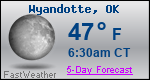 Weather Forecast for Wyandotte, OK