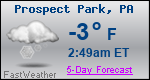 Weather Forecast for Prospect Park, PA