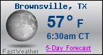 Weather Forecast for Brownsville, TX