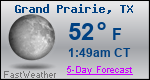 Weather Forecast for Grand Prairie, TX