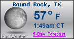 Weather Forecast for Round Rock, TX