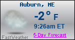 Weather Forecast for Auburn, ME