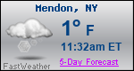 Weather Forecast for Mendon, NY