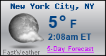 Weather Forecast for New York, NY