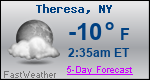 Weather Forecast for Theresa, NY