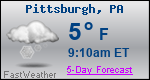 Weather Forecast for Pittsburgh, PA