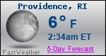 Weather Forecast for Providence, RI
