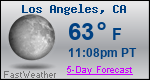 Weather Forecast for Los Angeles, CA