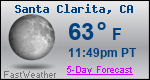 Weather Forecast for Santa Clarita, CA