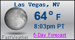 Weather Forecast for Las Vegas, NV