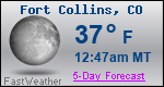 Weather Forecast for Fort Collins, CO