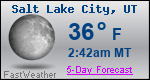 Weather Forecast for Salt Lake City, UT