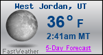 Weather Forecast for West Jordan, UT