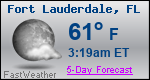 Weather Forecast for Fort Lauderdale, FL