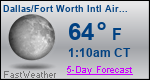 Weather Forecast for Dallas/Fort Worth International Airport, TX
