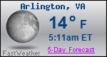 Weather Forecast for Arlington, VA