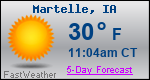 Weather Forecast for Martelle, IA