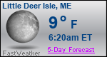 Weather Forecast for Little Deer Isle, ME