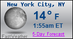 Weather Forecast for New York, NY