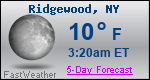 Weather Forecast for Ridgewood, NY