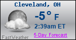 Weather Forecast for Cleveland, OH