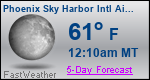 Weather Forecast for Phoenix Sky Harbor International Airport, AZ