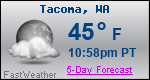 Weather Forecast for Tacoma, WA
