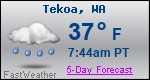 Weather Forecast for Tekoa, WA