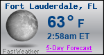 Weather Forecast for Fort Lauderdale, FL