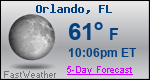 Weather Forecast for Orlando, FL