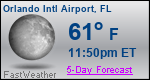 Weather Forecast for Orlando International Airport, FL