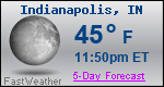 Weather Forecast for Indianapolis, IN