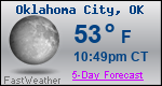 Weather Forecast for Oklahoma City, OK