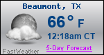 Weather Forecast for Beaumont, TX