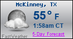 Weather Forecast for McKinney, TX