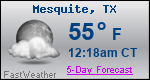 Weather Forecast for Mesquite, TX