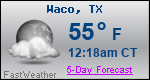 Weather Forecast for Waco, TX