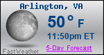 Weather Forecast for Arlington, VA