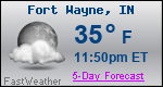 Weather Forecast for Fort Wayne, IN