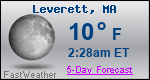 Weather Forecast for Leverett, MA