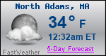 Weather Forecast for North Adams, MA